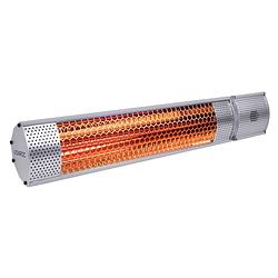 Foto van Vonroc heater marsili 2000w - 2 warmteniveaus - zilver - lowglare element - met afstandsbediening