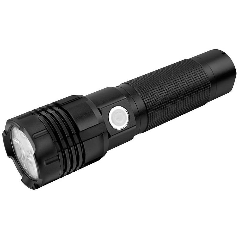 Foto van Ansmann pro 3000 r zaklamp werkt op een accu led 1400 lm 76 h 326 g