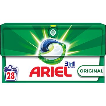 Foto van Ariel 3in1 pods, wasmiddelcapsules, x28 bij jumbo