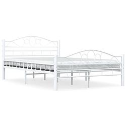 Foto van Vidaxl bedframe metaal wit 120x200 cm