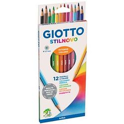 Foto van Giotto stilnovo kleurpotloden, kartonnen etui met 12 stuks in geassorteerde kleuren