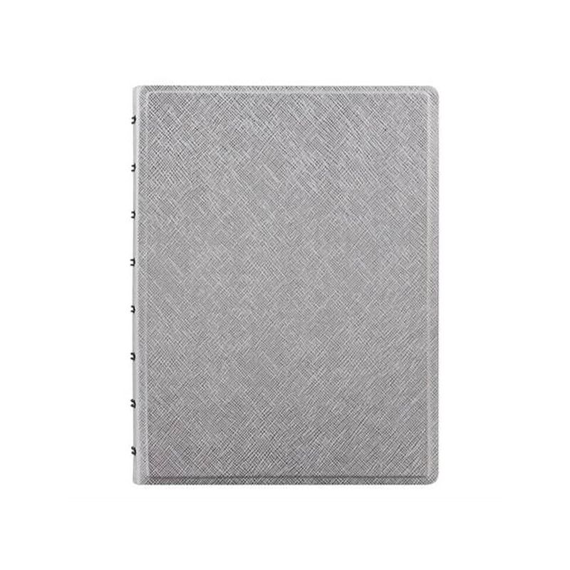 Foto van Filofax notitieboek saffiano a5 21 x 14,8 cm papier zilver