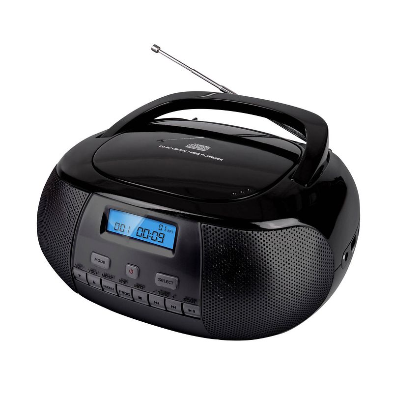 Foto van Nikkei - nprd58bk - portable dab+ radio/cd-speler met usb-poort - zwart