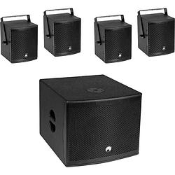 Foto van Omnitronic molly-12a+molly-6 actieve pa-luidsprekerset incl. subwoofer, bluetooth