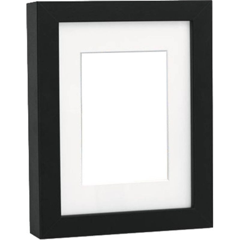 Foto van Zep - houten fotolijst met passepartout niki zwart voor foto 10x15 of 15x20 - v5968b