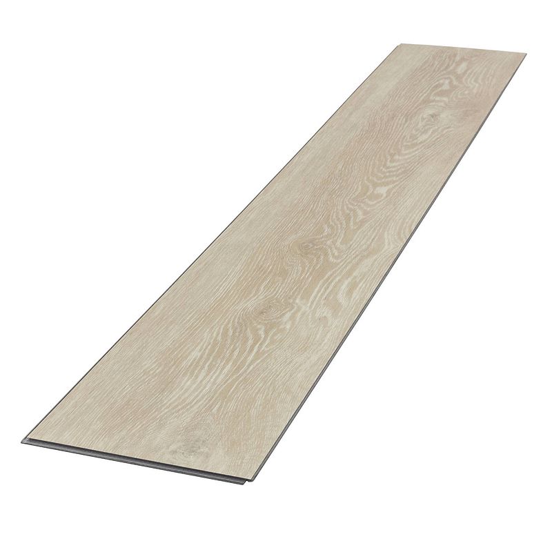 Foto van Ml-design deluxe pvc vloeren click, 122cm x 18cm x 4,2mm, dikte 4,2mm, 3,08m²/14 planken, afterglow eik, bruin