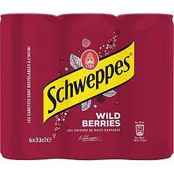 Foto van Schweppes wild berries 6 x 33cl bij jumbo