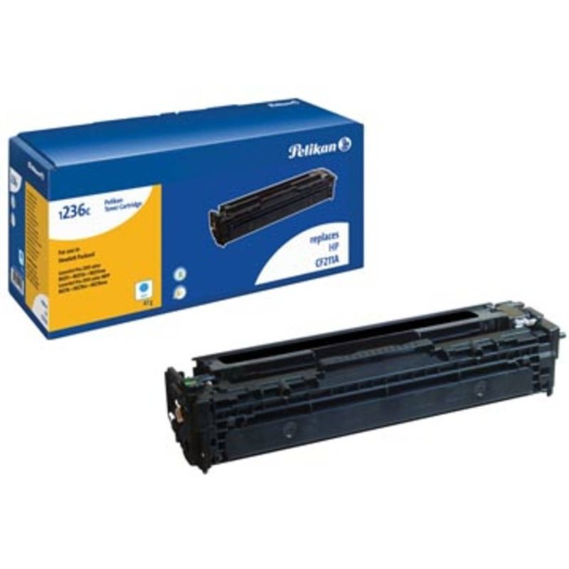 Foto van Pelikan toner cyaan, 1800 pagina'ss voor hp 131a - oem: cf211a