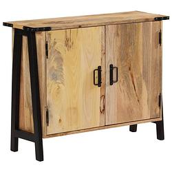 Foto van Vidaxl dressoir 88x30x69 cm massief mangohout