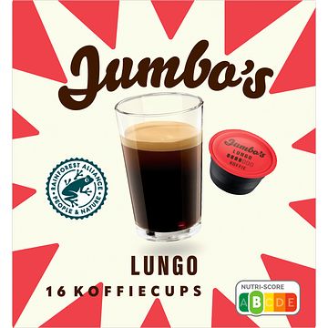 Foto van Jumbo'ss lungo koffiecups 16 stuks