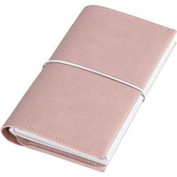 Foto van Creotime notitieboekomslag elastiek 10 x 18 cm roze