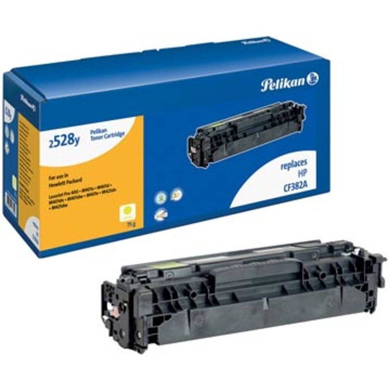 Foto van Pelikan toner geel, 2700 pagina's voor hp 312a - oem: cf382a