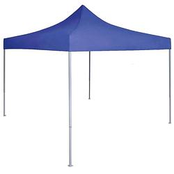 Foto van Vidaxl partytent professioneel inklapbaar 2x2 m staal blauw