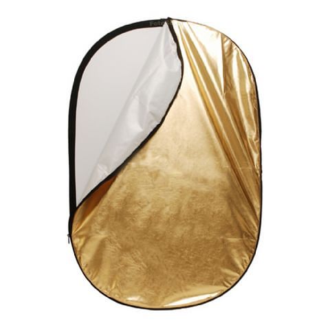 Foto van Linkstar reflectiescherm 2 in 1 r-100150gs goud/zilver 100x150 cm