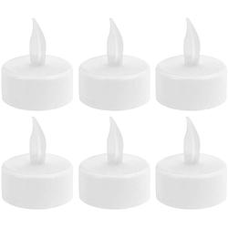Foto van Led theelichtjes/waxinelichtjes wit 12x stuks - led kaarsen