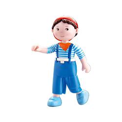 Foto van Little friends poppenhuispop matze meisjes 9,5 cm pvc blauw