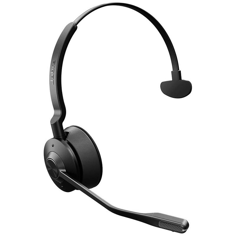 Foto van Jabra engage 55 on ear headset dect telefoon mono zwart volumeregeling, microfoon uitschakelbaar (mute), mono