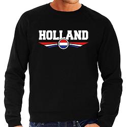 Foto van Nederlands elftal / holland supporter sweater zwart voor heren m - feesttruien