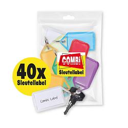 Foto van Sleutellabel combi-label openklapbaar- sleutelhanger - naamlabel - 40x