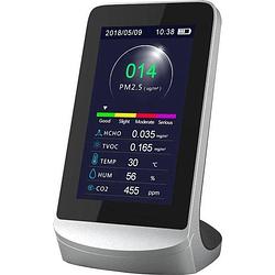 Foto van Seos shop ® premium co2 meter binnen + ndir sensor bureaumodel fijnstofmeter temperatuur luchtvochtigheidsmete