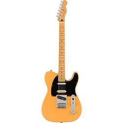 Foto van Fender player plus nashville telecaster mn butterscotch blonde elektrische gitaar met deluxe gigbag