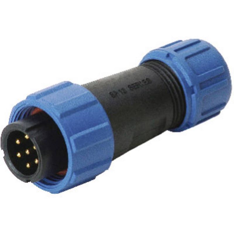 Foto van Deltron connectors delksp1310/p5i kabelschoenconnector (rond) stekker, recht totaal aantal polen: 5 1 stuk(s)