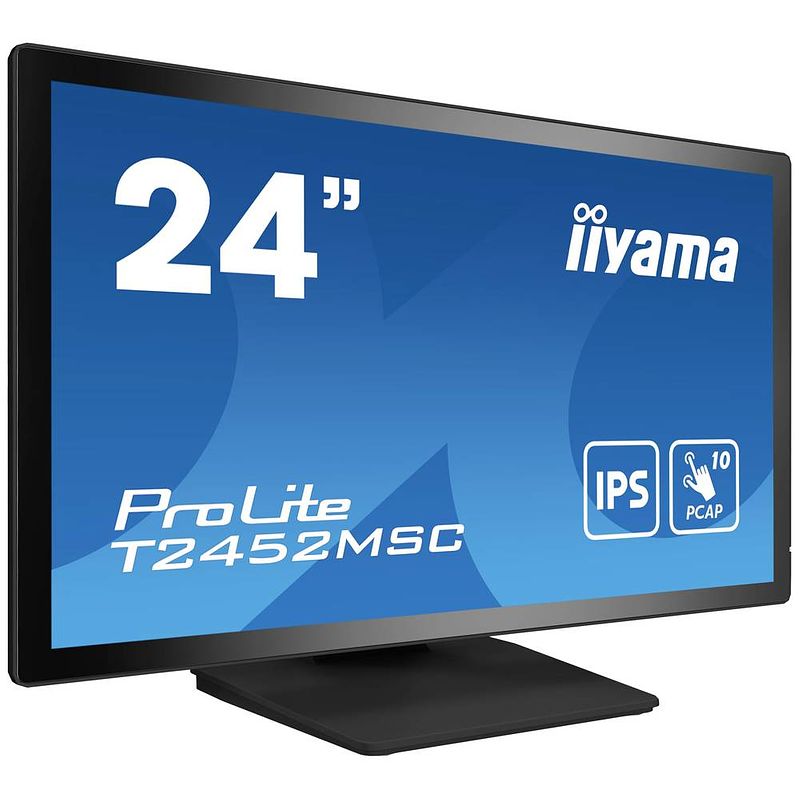 Foto van Iiyama prolite touchscreen monitor energielabel: e (a - g) 60.5 cm (23.8 inch) 1920 x 1080 pixel 16:9 14 ms hdmi, displayport, usb ips led