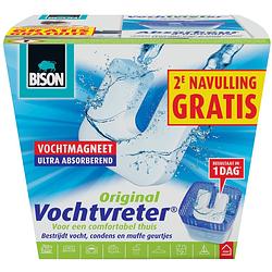 Foto van Bison vochtvreter / vochtvanger vochtmagneet 450 gram met extra navulling - vochtopnemers