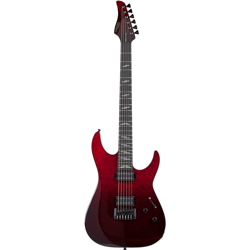 Foto van Schecter reaper-6 elite blood burst elektrische gitaar