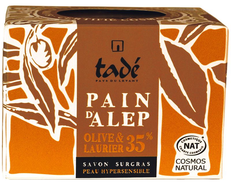 Foto van Tadé pain d'salep olive & laurier 35% zeep