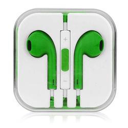 Foto van Headset voor apple iphone oordopjes 3.5mm audiojack oortjes groen