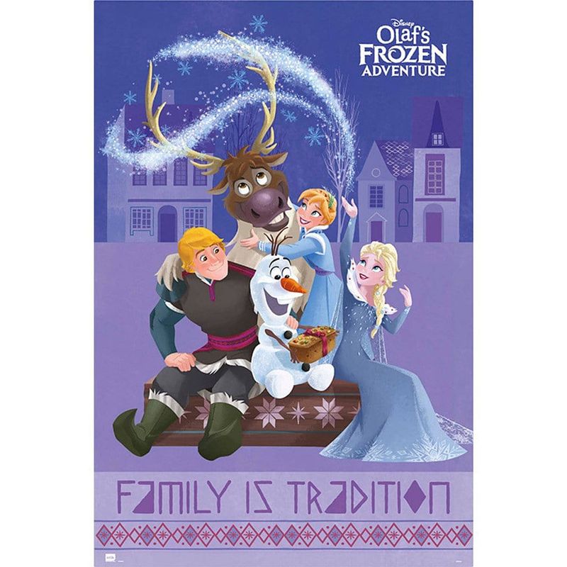 Foto van Grupo erik olaf frozen adventure all characters poster 61x91,5cm