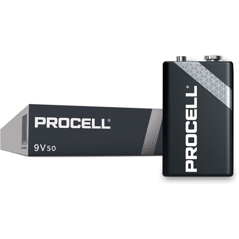 Foto van Voordeelpak duracell procell 9v alkaline batterijen - 10 stuks