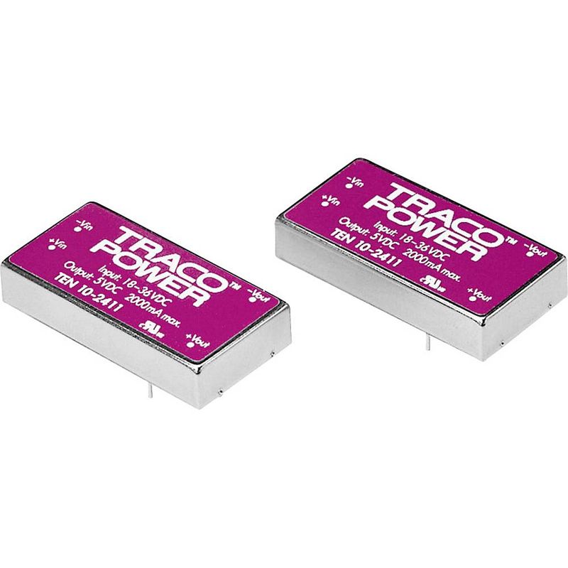 Foto van Tracopower ten 10-2412 dc/dc-converter, print 24 v/dc 12 v/dc 830 ma 10 w aantal uitgangen: 1 x