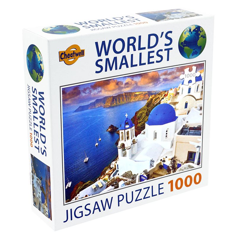 Foto van Cheatwell world'ss smallest - santorini (1000)