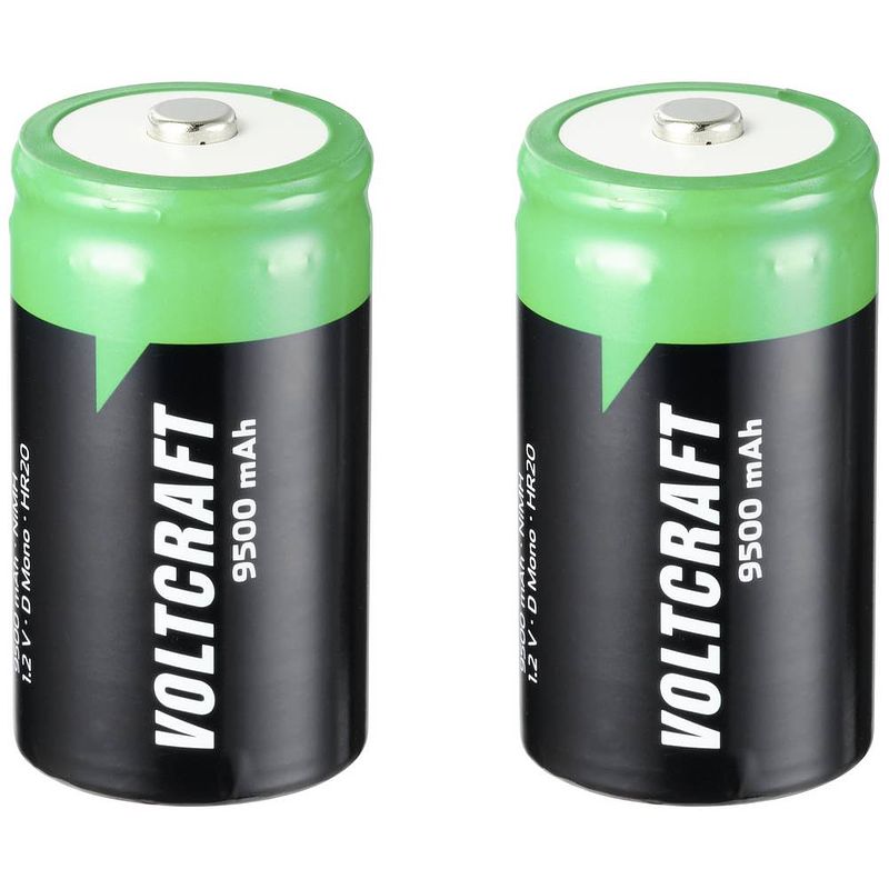 Foto van Voltcraft endurance oplaadbare d batterij (mono) nimh 9500 mah 1.2 v 2 stuk(s)
