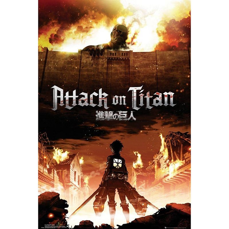 Foto van Gbeye attack on titan key art poster 61x91,5cm