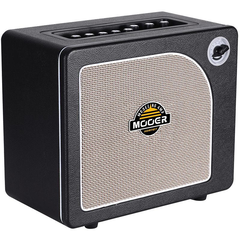 Foto van Mooer hornet 30w black modeling gitaarversterker combo