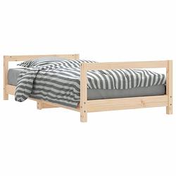 Foto van Vidaxl kinderbedframe 80x160 cm massief grenenhout