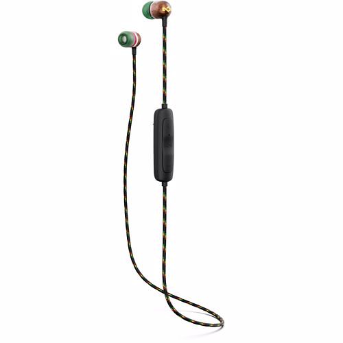 Foto van House of marley in-ear hoofdtelefoon smile jamaica bt 2 (rasta)