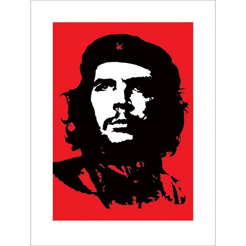 Foto van Pyramid che guevara red kunstdruk 60x80cm