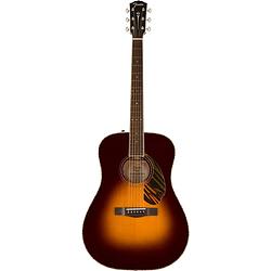 Foto van Fender pd-220e dreadnought 3-color vintage sunburst elektrisch-akoestische westerngitaar met koffer