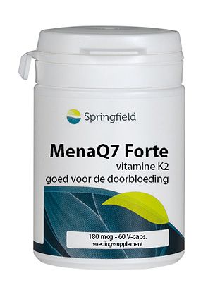 Foto van Springfield menaq7 forte vitamine k2 180mcg capsules 60st