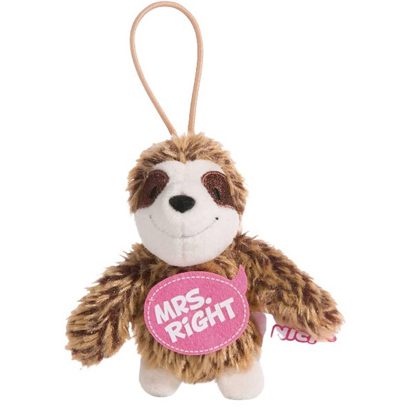 Foto van Nici knuffelhanger luiaard mrs. junior 10 cm polyester bruin