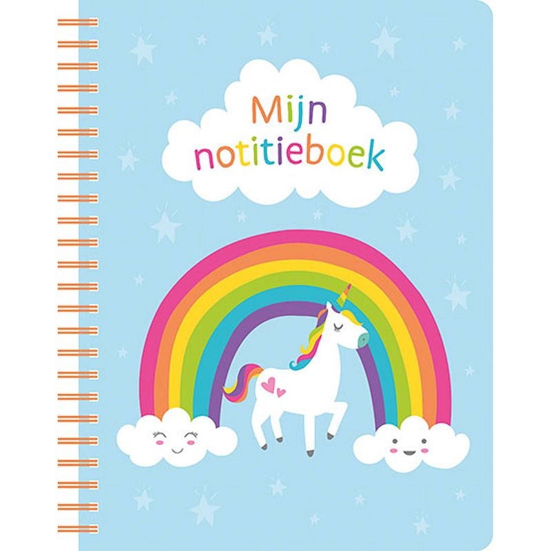Foto van Deltas mijn notitieboek - unicorn blue