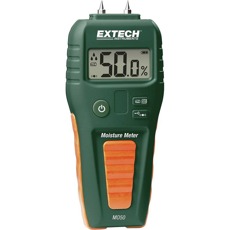 Foto van Extech mo50 materiaalvochtmeter meetbereik bouwvochtigheid 1.5 tot 33 %vol. meetbereik houtvochtigheid (bereik) 5 tot 50 %vol.