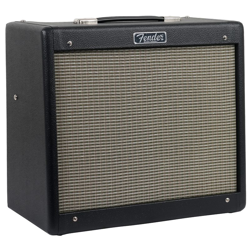 Foto van Fender hot rod blues junior iv black 15 watt 1x12