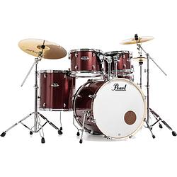 Foto van Pearl exx725br/c704 export black cherry glitter 5-delig drumstel