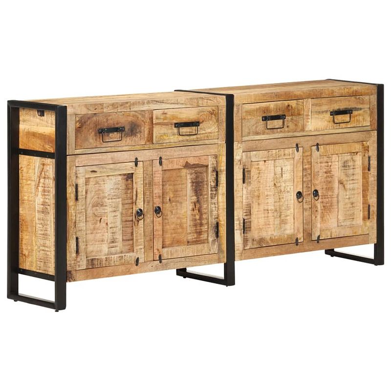 Foto van Vidaxl dressoir 172x35x80 cm massief mangohout