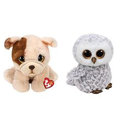 Foto van Ty - knuffel - beanie buddy - houghie dog & owlette owl